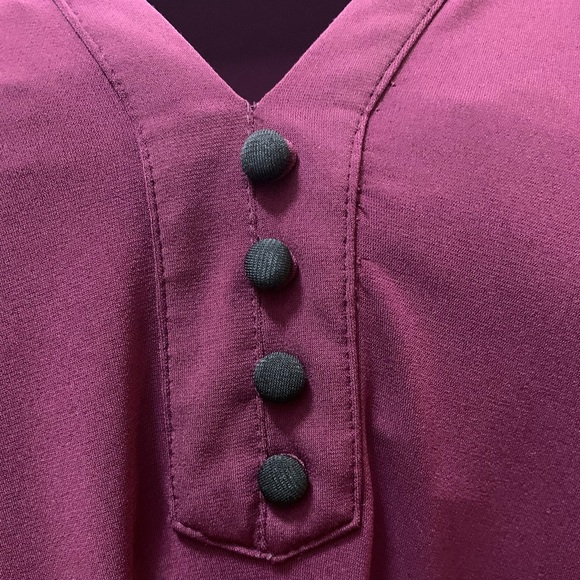 Carl Lagerfeld Aubergine and Black Tunic - Picture 2 of 8